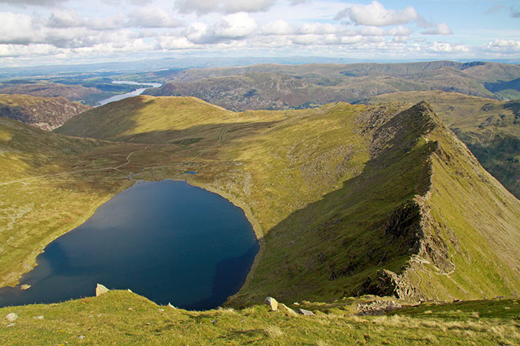 Striding Edge & Red Tarn from Helvellyn